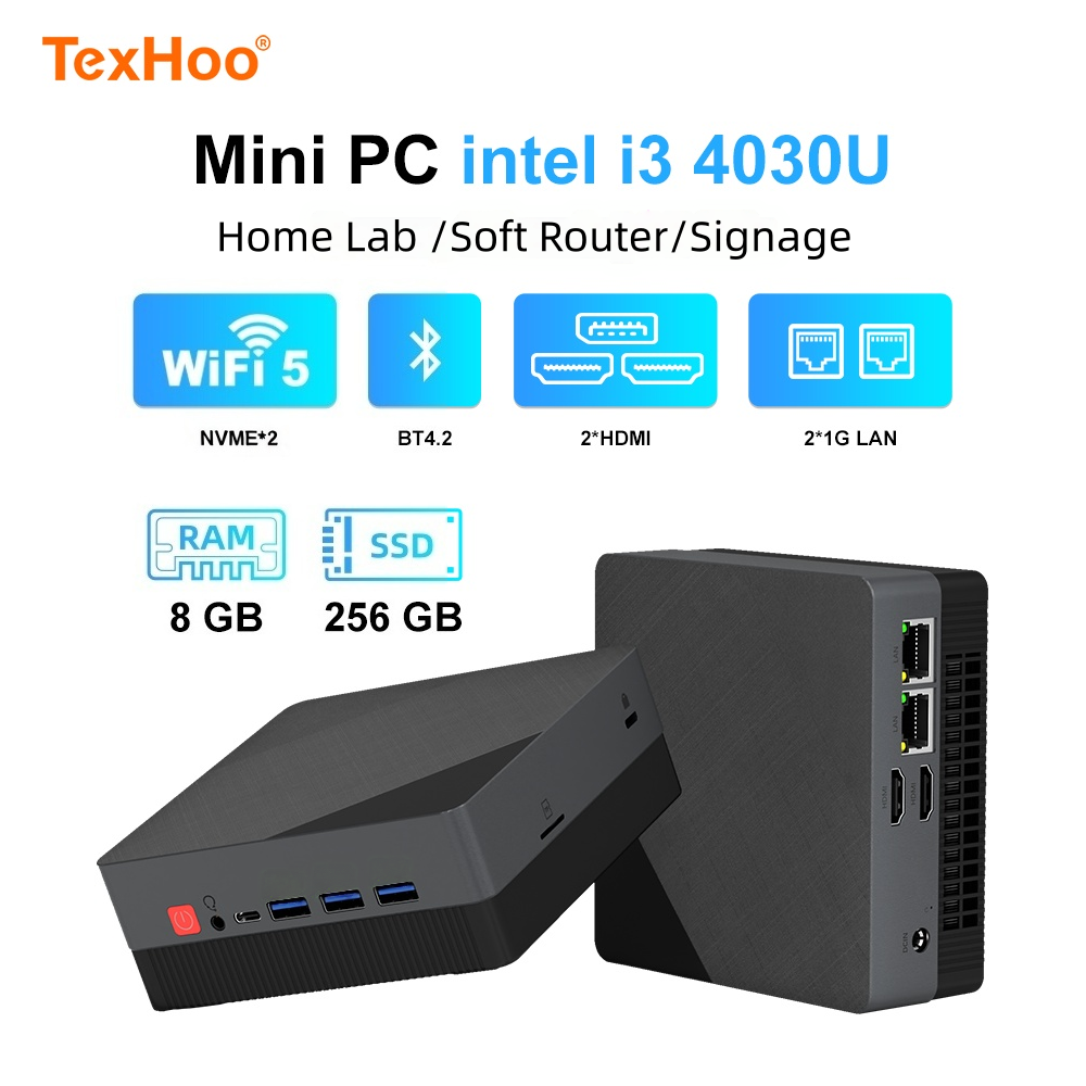 Memory Card Ssd - Texhoo MINI PC, processore Intel Core