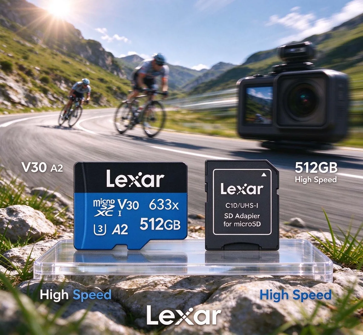 Memory Card Ssd - Scheda di memoria microSDXC Lexar BLUE