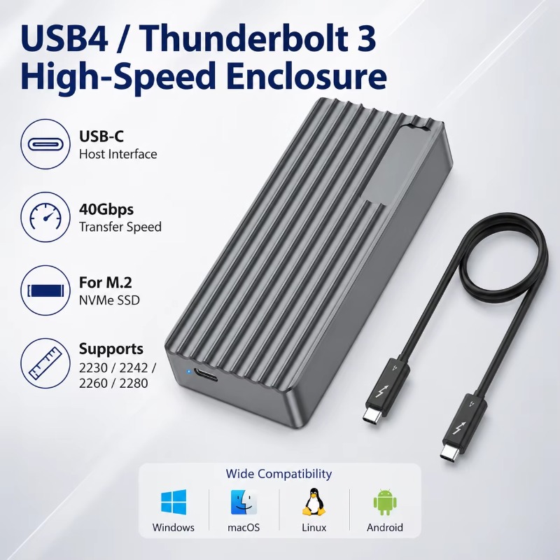 Box esterno TBT3/USB4 per SSD  - Nvme Ssd recensione e prezzo